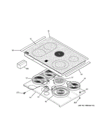 02 - Cooktop parts for Ge Range JCS968SF4SS from AppliancePartsPros.com