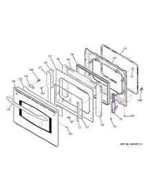 04 - Door parts for Ge Range JCS968SF2SS from AppliancePartsPros.com