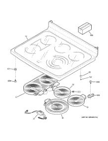 02 - Cooktop parts for Ge Range PB975TM2WW from AppliancePartsPros.com