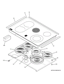 02 - Cooktop parts for Ge Range JD968SF2SS from AppliancePartsPros.com