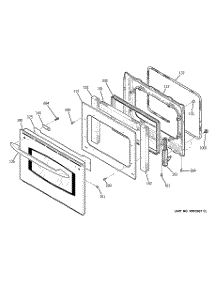 04 - Door parts for Ge Range JCS968SF3SS from AppliancePartsPros.com