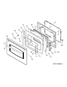 04 - Door parts for Ge Range JCS968SF1SS from AppliancePartsPros.com