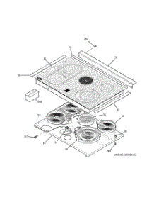 02 - Cooktop parts for Ge Range JS968KF1CC from AppliancePartsPros.com