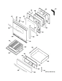 04 - Door & Drawer Parts parts for Ge Range JGB908WEK5WW from AppliancePartsPros.com