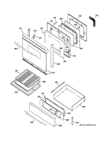 04 - Door & Drawer Parts parts for Ge Range JGB908SEK1SS from AppliancePartsPros.com