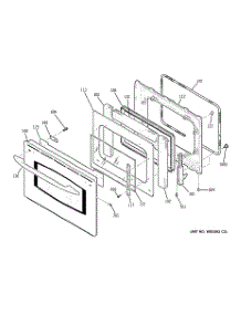 04 - Door parts for Ge Range JCS968SK3SS from AppliancePartsPros.com