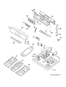 02 - Control Panel & Cooktop parts for Ge Range JGB908SEL1SS from AppliancePartsPros.com