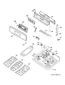 02 - Control Panel & Cooktop parts for Ge Range PGB908DEM1BB from AppliancePartsPros.com
