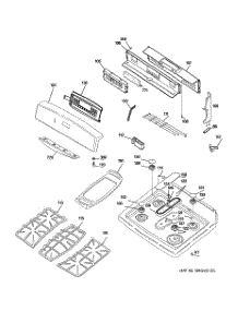 02 - Control Panel & Cooktop parts for Ge Range JGB908CEK5CC from AppliancePartsPros.com