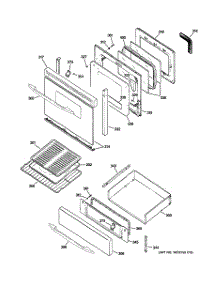 04 - Door & Drawer Parts parts for Ge Range JGB908SEL2SS from AppliancePartsPros.com