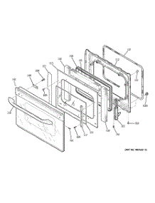 05 - Door parts for Ge Range PGS968SEM2SS from AppliancePartsPros.com