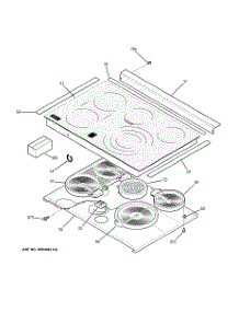 02 - Cooktop parts for Ge Range JS968KK4CC from AppliancePartsPros.com