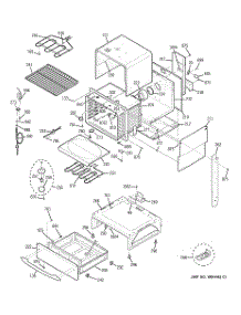 03 - Body Parts parts for Ge Range JS968SK5SS from AppliancePartsPros.com
