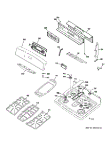 02 - Control Panel & Cooktop parts for Ge Range JGB908BEK2BB from AppliancePartsPros.com