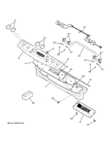 02 - Control Panel parts for Ge Range PGS968TEM2WW from AppliancePartsPros.com