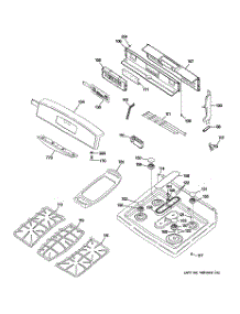 02 - Control Panel & Cooktop parts for Ge Range JGB908SEL3SS from AppliancePartsPros.com