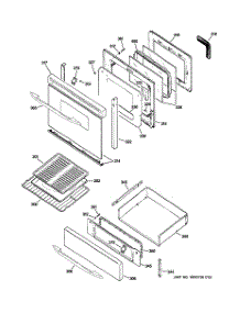 04 - Door & Drawer Parts parts for Ge Range JGB908SEL3SS from AppliancePartsPros.com