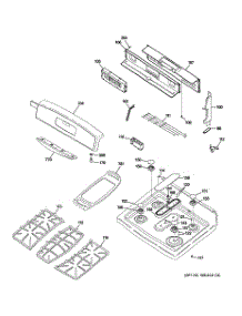 02 - Control Panel & Cooktop parts for Ge Range JGB908SEK4SS from AppliancePartsPros.com
