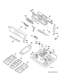 02 - Control Panel & Cooktop parts for Ge Range JGB908SEK5SS from AppliancePartsPros.com