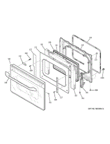05 - Door parts for Ge Range PGS968SEM1SS from AppliancePartsPros.com