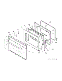 04 - Door parts for Ge Range JD968KF1CC from AppliancePartsPros.com