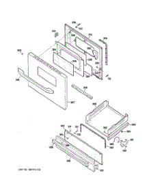 04 - Door & Drawer Parts parts for Ge Range JGBS17DEM2WW from AppliancePartsPros.com