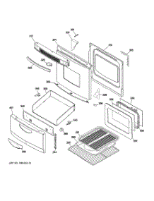 03 - Door & Drawer Parts parts for Ge Range JAP02SN1SS from AppliancePartsPros.com