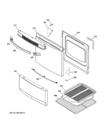 03 - Door & Drawer Parts parts for Ge Range JAS02SN1SS from AppliancePartsPros.com