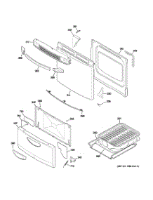 04 - Door & Drawer Parts parts for Ge Range JGAS02SEN1SS from AppliancePartsPros.com