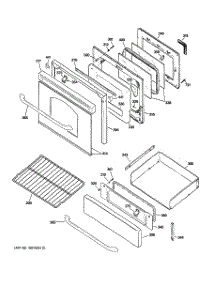04 - Door & Drawer Parts parts for Ge Range J2BP85SEL2SS from AppliancePartsPros.com