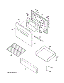 03 - Door & Drawer Parts parts for Ge Range JBS15M1BB from AppliancePartsPros.com