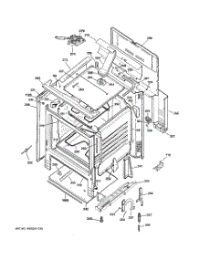 02 - Body Parts parts for Ge Range JBP60BM1WH from AppliancePartsPros.com