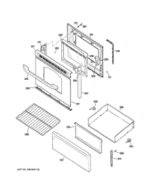 03 - Door & Drawer Parts parts for Ge Range JBS56DM2WW from AppliancePartsPros.com