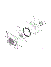 07 - Convection Fan parts for Ge Range JBP84DM2BB from AppliancePartsPros.com