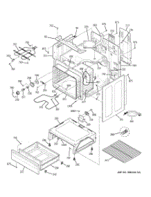 03 - Body Parts parts for Ge Range JCBS55DM2WW from AppliancePartsPros.com