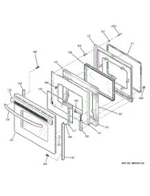 04 - Door parts for Ge Range JB710SM2SS from AppliancePartsPros.com