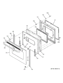 04 - Door parts for Ge Range JBS55MM2BS from AppliancePartsPros.com