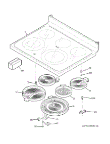 02 - Cooktop parts for Ge Range JBP77SM2SS from AppliancePartsPros.com