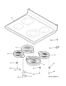02 - Cooktop parts for Ge Range JBP68DXM2WW from AppliancePartsPros.com
