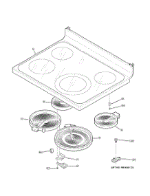 02 - Cooktop parts for Ge Range JBP66SM2SS from AppliancePartsPros.com