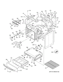 03 - Body Parts parts for Ge Range JBP68MM2BS from AppliancePartsPros.com