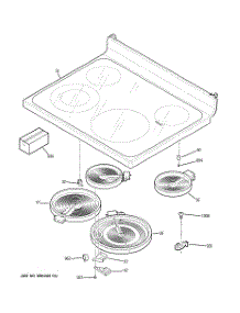 02 - Cooktop parts for Ge Range EER2001M02SS from AppliancePartsPros.com