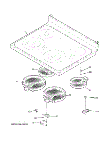 02 - Cooktop parts for Ge Range JB660MM2GS from AppliancePartsPros.com