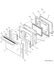 04 - Door parts for Ge Range JCBP80DM2CC from AppliancePartsPros.com
