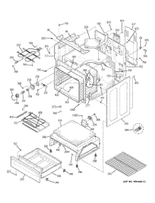 03 - Body Parts parts for Ge Range JBP74DM2BB from AppliancePartsPros.com