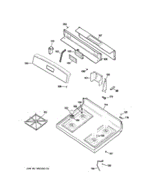 02 - Control Panel & Cooktop parts for Ge Range JGBS22WEK4WW from AppliancePartsPros.com