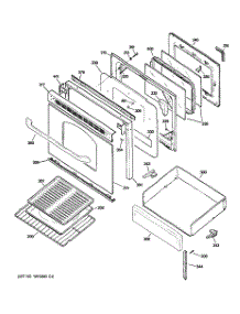 04 - Door & Drawer Parts parts for Ge Range JGBP29EEL4BB from AppliancePartsPros.com