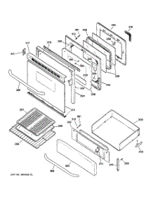 04 - Door & Drawer Parts parts for Ge Range JGBP33SEL4SS from AppliancePartsPros.com