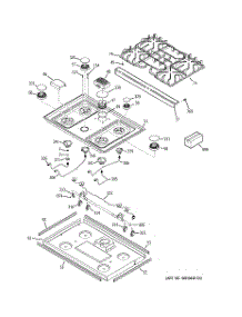 02 - Cooktop parts for Ge Range JGSP28SEK5SS from AppliancePartsPros.com
