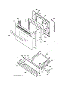04 - Door & Drawer Parts parts for Ge Range JGBS24GEK4SS from AppliancePartsPros.com